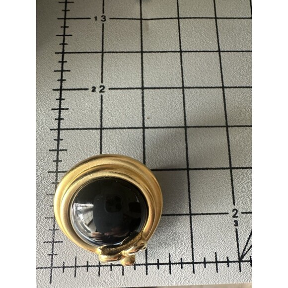 Vintage Unsigned Givenchy Gold Tone Clip On Earrings - Picture 4 of 6